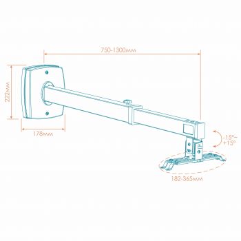 Кронштейн настенный для проектора KRON K2D - НОВИНКА!